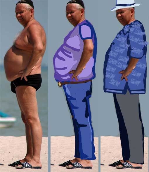 Cách ăn mặc cho những người đàn ông bụng bự